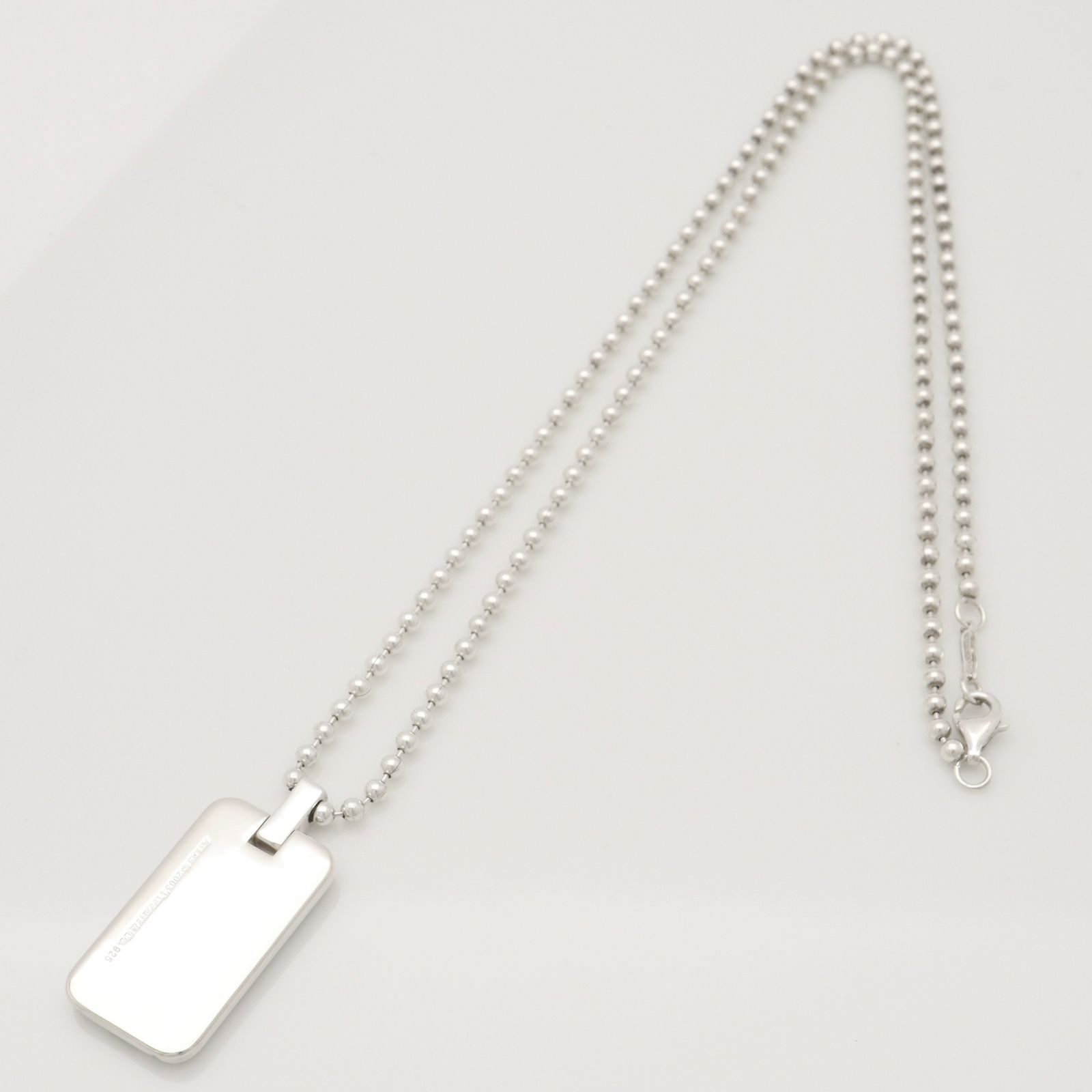 TIFFANY&CO.アトラスドックタグボールチェーンネックレス 約21.2g