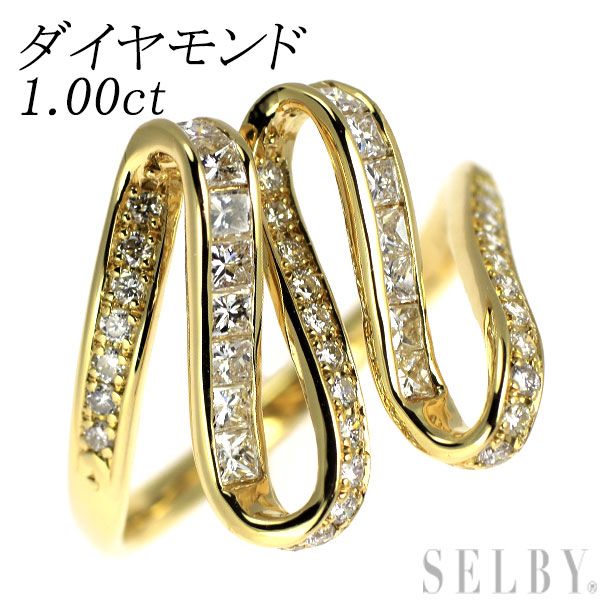 K18YG ダイヤモンド リング 1.00ct