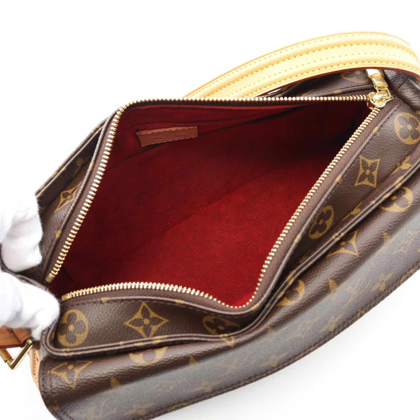 ルイヴィトン LOUIS VUITTON ヴィバシテMM モノグラム ショルダーバッグ PVC レザー ブラウン M51164 レディース 中古 ルイ・ヴィトン LOUIS VUITTON ヴィバシテMM モノグラム ショルダー