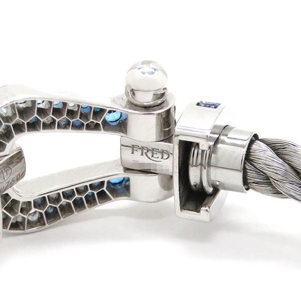 フレッド FRED ブレスレット フォース10 LM K18WG サファイア ブルー