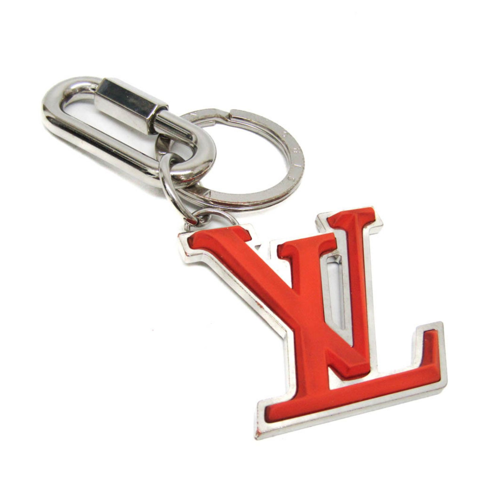 ルイ ヴィトン Louis Vuitton ポルトクレ LVソフト M67775 キーホルダー オレンジ シルバー