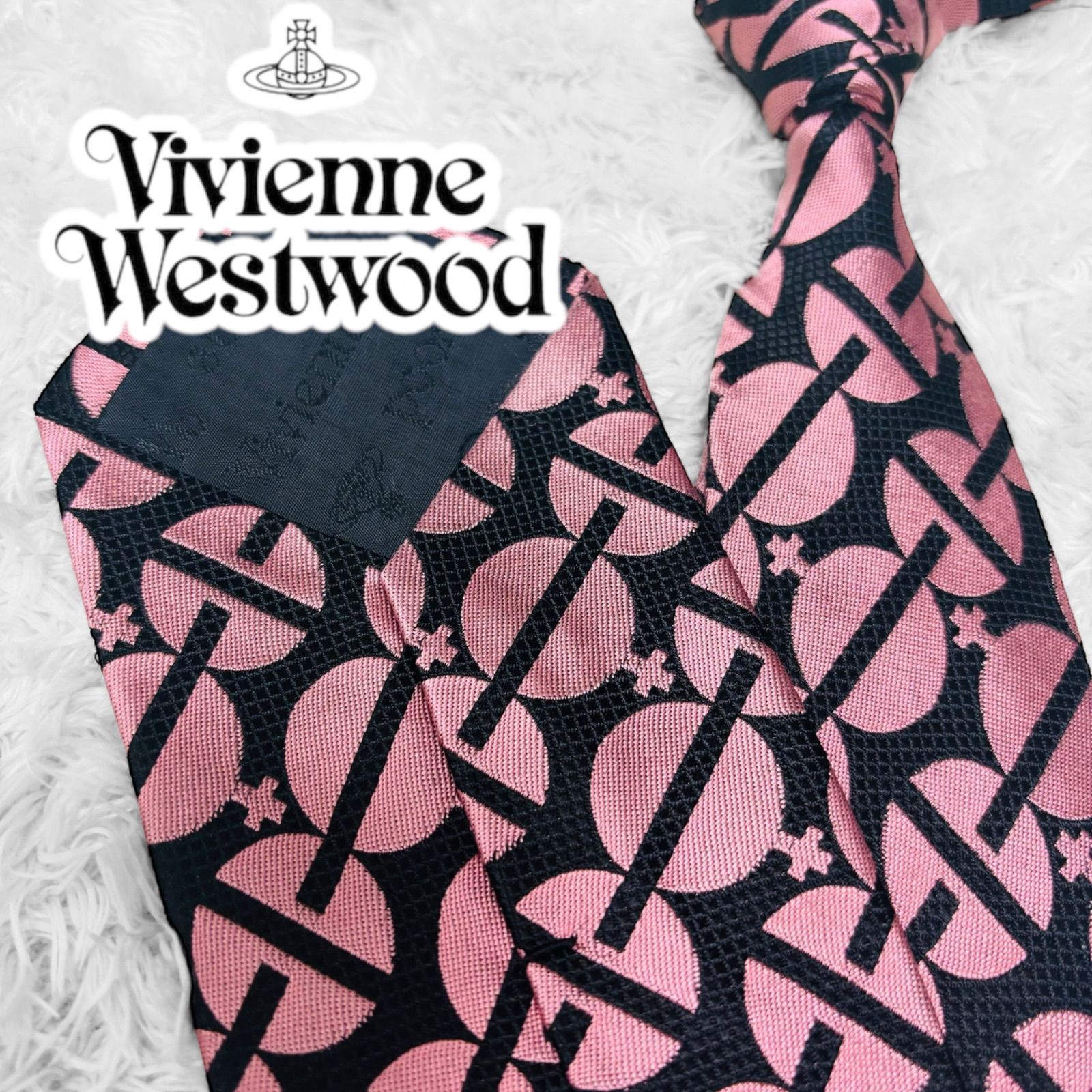 ヴィヴィアンウエストウッド Vivienne Westwood ネクタイ オーブ 総柄 