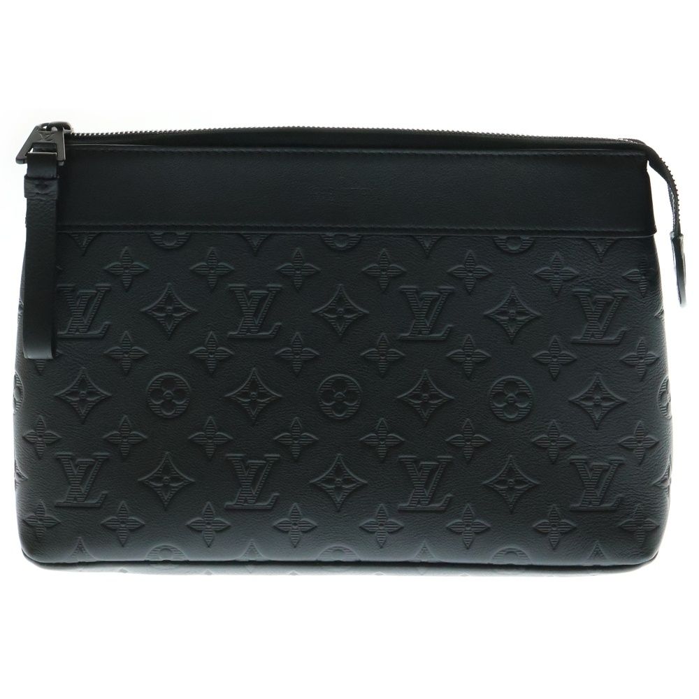 LOUIS VUITTON ルイヴィトン モノグラムシャドウ ポシェット クラッチバック M82545 ブラック