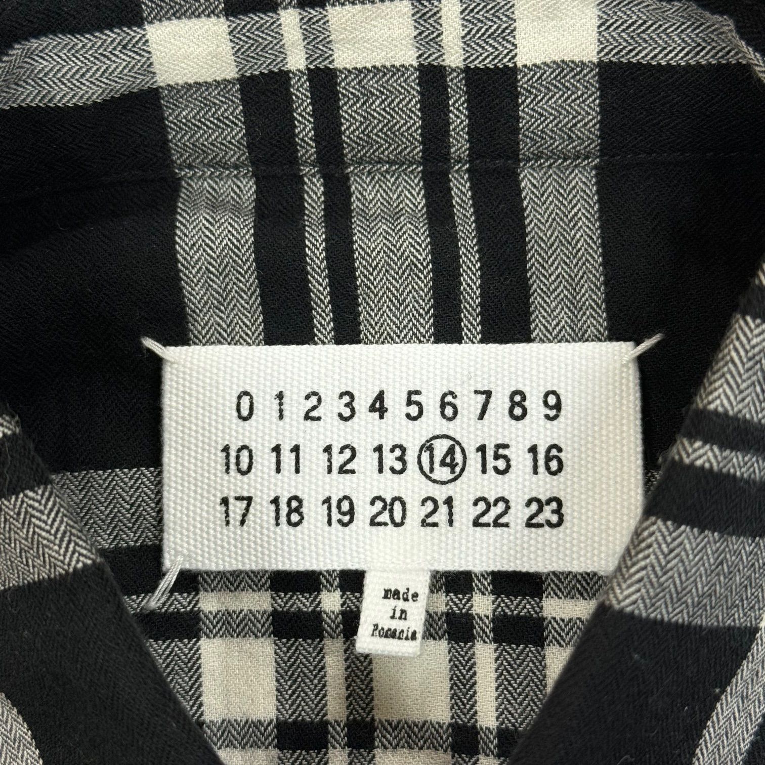 国内正規 Maison Margiela 18SS ⑭ Check Button Down Shirt チェック