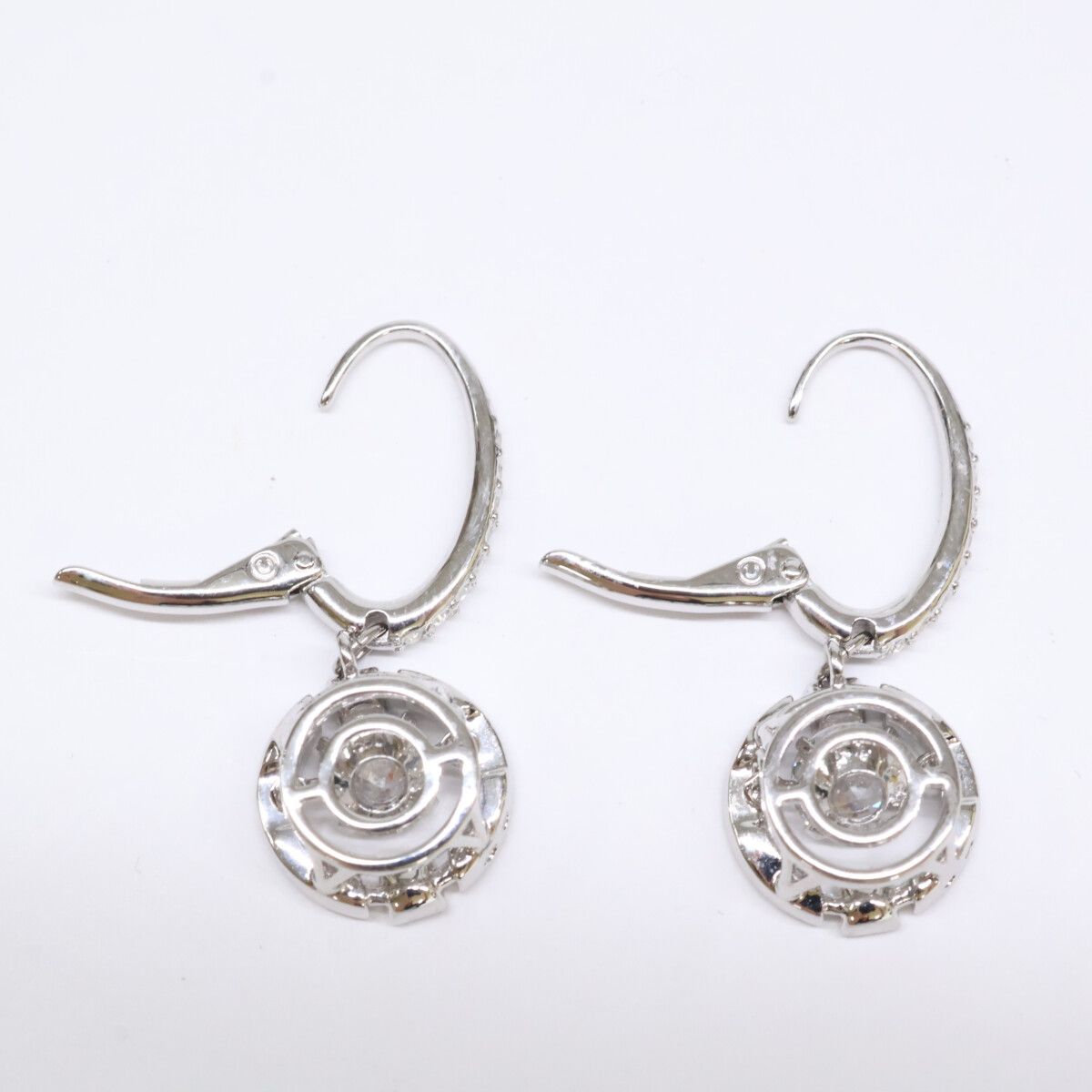 ☆swarovski☆スワロフスキーunaクローバー ドロップピアス&ネックレス