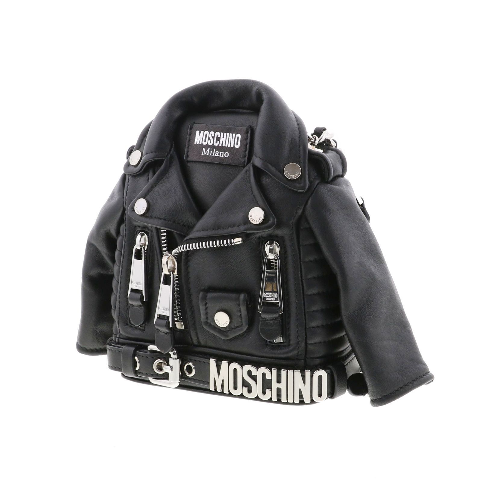 レア！！ MOSCHINO モスキーノ ライダース ショルダーバッグ チェーン