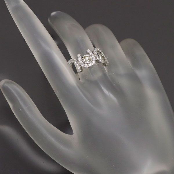 アリシア Pt900 ダイヤモンド リング 0.396ct D0.73ct 馬蹄 - メルカリ 