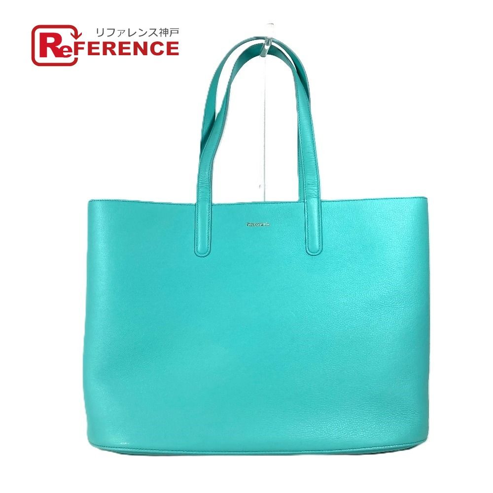 TIFFANY&Co. ティファニー ショッパー トートバッグ ブルー ブランド TIFFANY&Co. ティファニー TIFFANY & Co. トートバッグ レザー