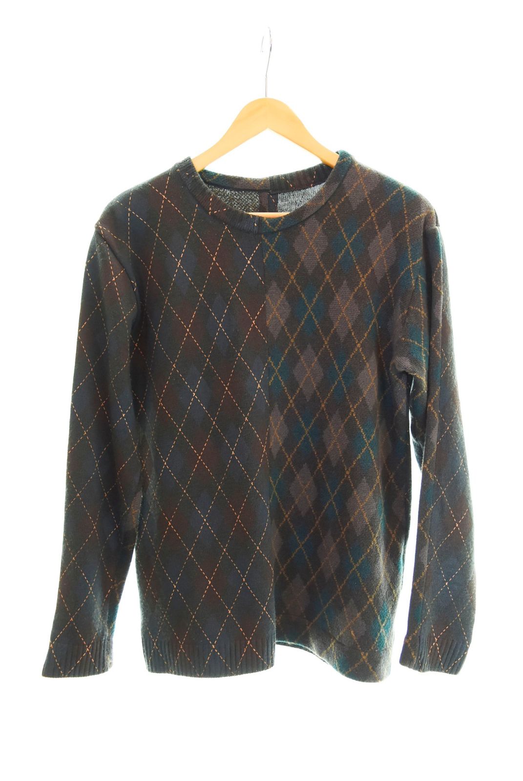 アンダーカバー UNDERCOVER 00AW カシミヤ混 アーガイルニット