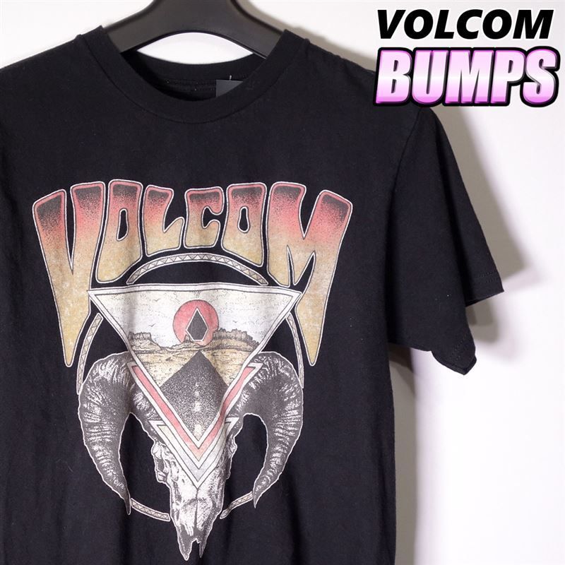 ボルコム VOLCOM Tシャツ 半袖 メンズ S クルーネック プリントロゴ サーフ カジュアル アメリカ 古着