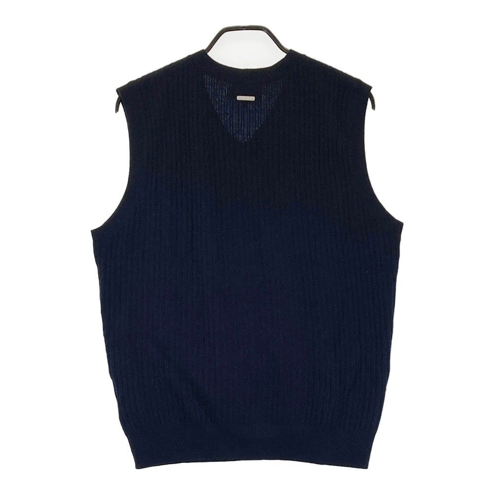 Vネック カシミヤ ニットベスト 4 M ブラック 黒マスターバニーエディション Vネック カシミヤ ニットベスト 4 M ブラック 黒マスターバニー