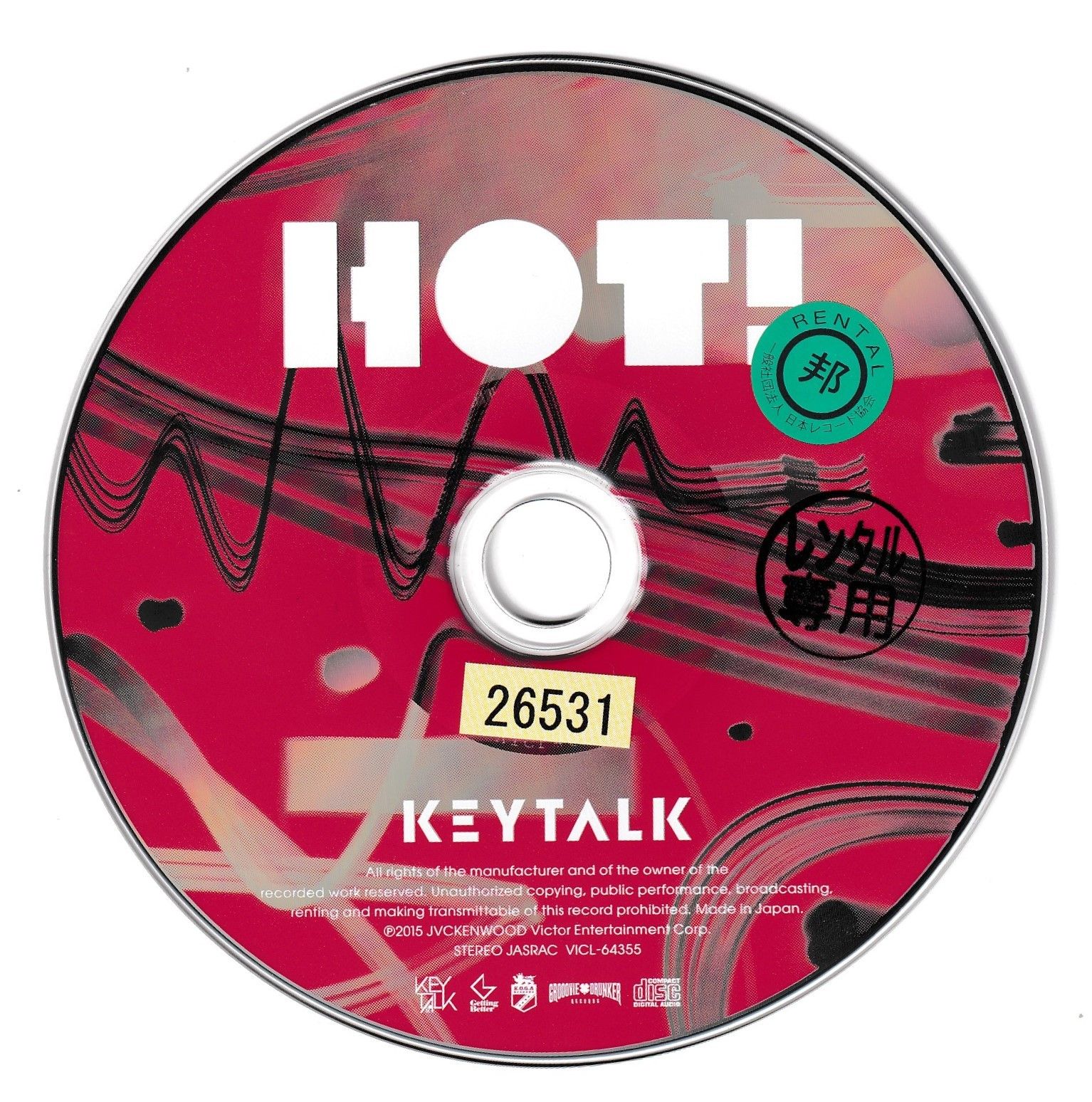 KC 3531 HOT! (通常盤) KEYTALK 中古CD - メルカリ