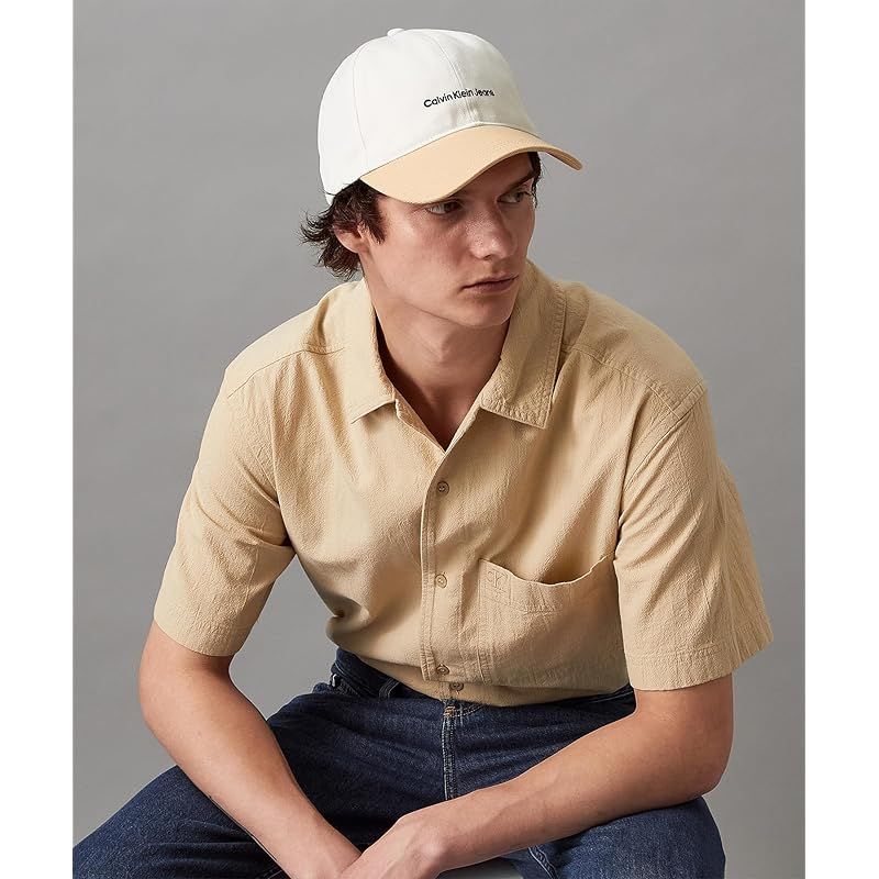 カルバン クライン インスティテューショナルエンブロイド キャップ HX 0341 58 アイボリー 1