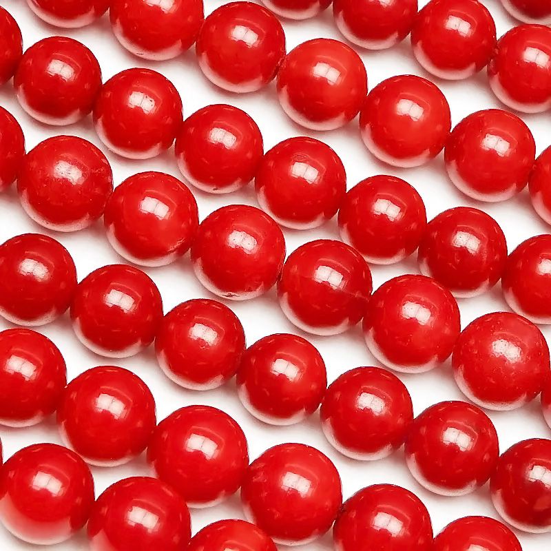 赤珊瑚 玉 珊瑚玉 サンゴ 血赤珊瑚 かんざし しっかり縞模様(ちぢれ模様)が