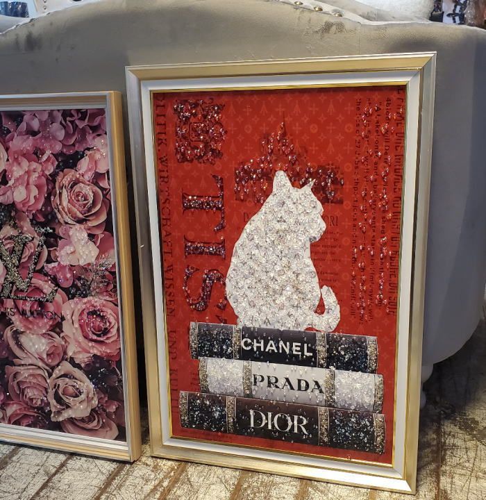 カラフルな猫と蝶の絵画 クリスタルアート 楽天市場】クリスタルアートパネル 送料無料 新築祝い プレゼント