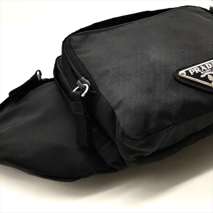 美品 プラダ PRADA テスート 三角ロゴ ボディバッグ ウエストバッグ 楽天市場】【10%OFF】 プラダ ボディバッグ 三角ロゴ テスート