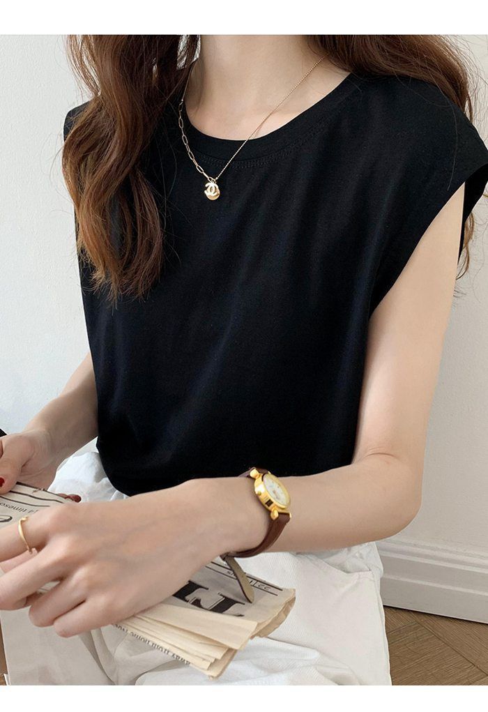 Tシャツ ノースリーブ タンクトップ 無地 Tシャツ レディース