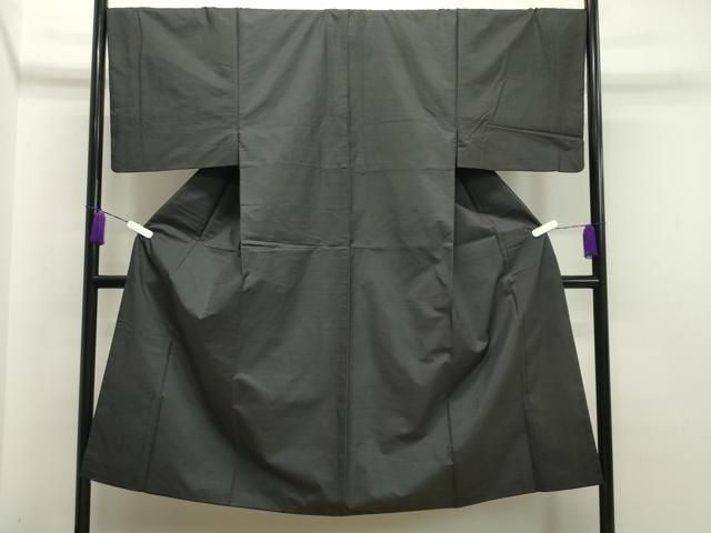 平和屋着物●男性 本場大島紬 100亀甲 黒地 正絹 CAAX5804gh