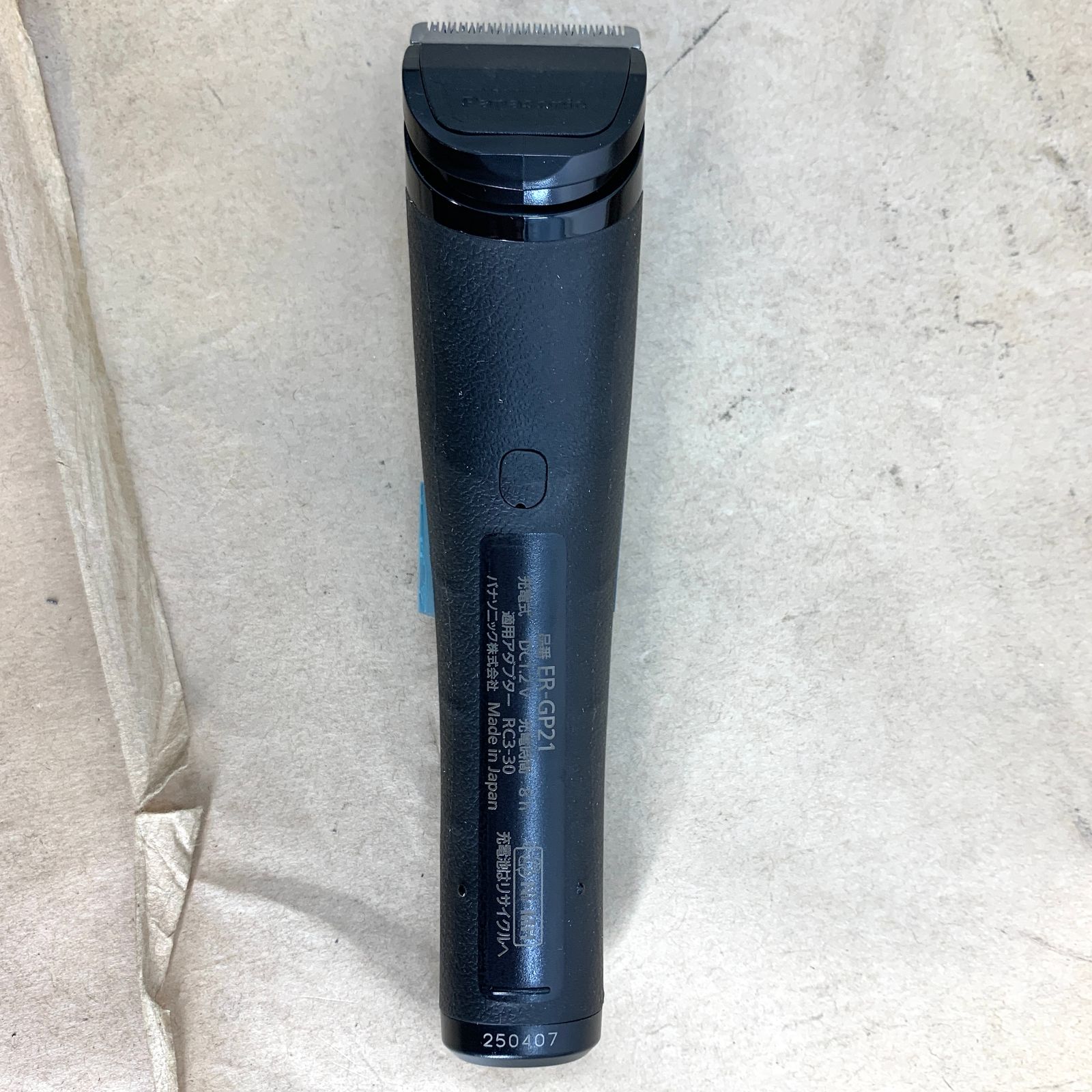 開封済・未使用品】パナソニック バリカン 充電式 プロトリマー ER 