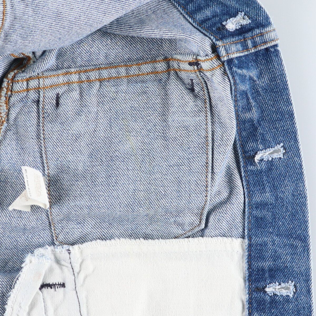 ジバンシー　デニム　シャツジャケット　中古 古着 80~90年代 リーバイス Levi's 70506-0216 虎柄 タイガー柄