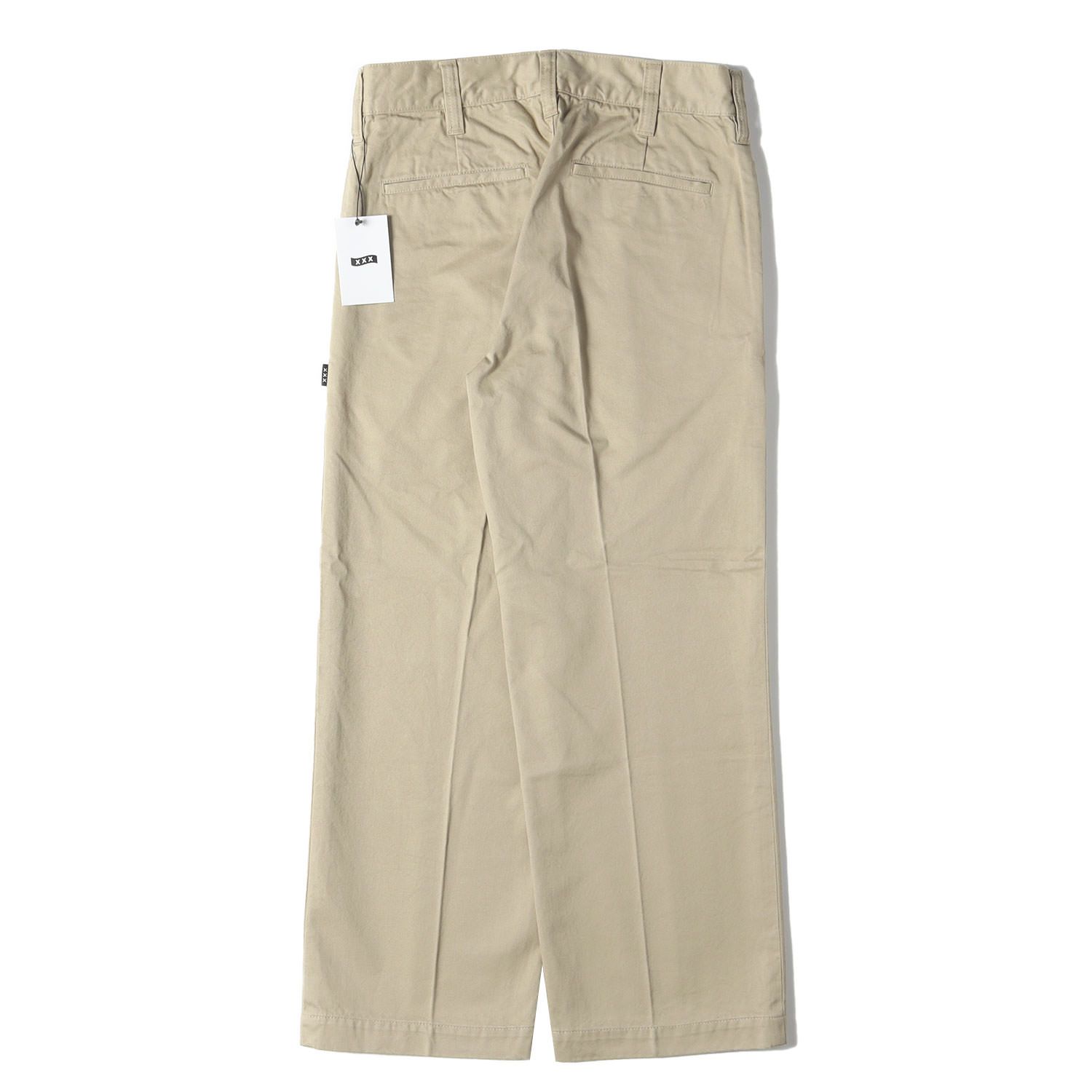 GOD SELECTION XXX ゴッド セレクション トリプルエックス パンツ サイズ S | 23SS ウォッシュ加工 ツイル チノパンツ CHINO PANTS | ベージュ | ボトムス ズボン メンズ
