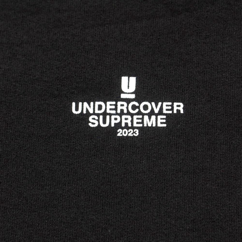 【中古】【未使用】シュプリーム Supreme 2023年春夏 UNDERCOVER Anti-You Hooded Sweatshirt プリント  スウェットパーカー ブラック【サイズL】【メンズ】