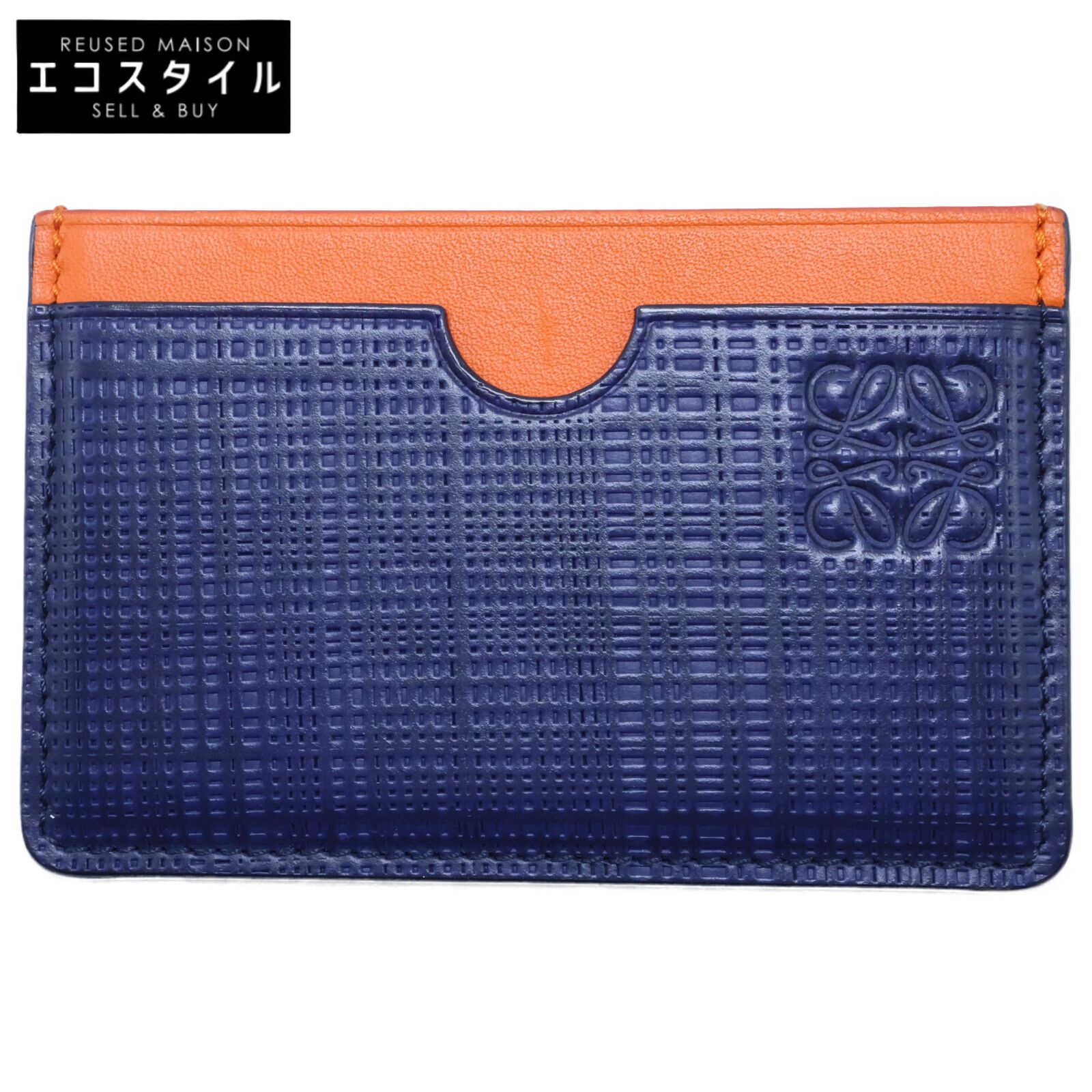 LOEWE ロエベ 17年 アナグラム 型押しレザー