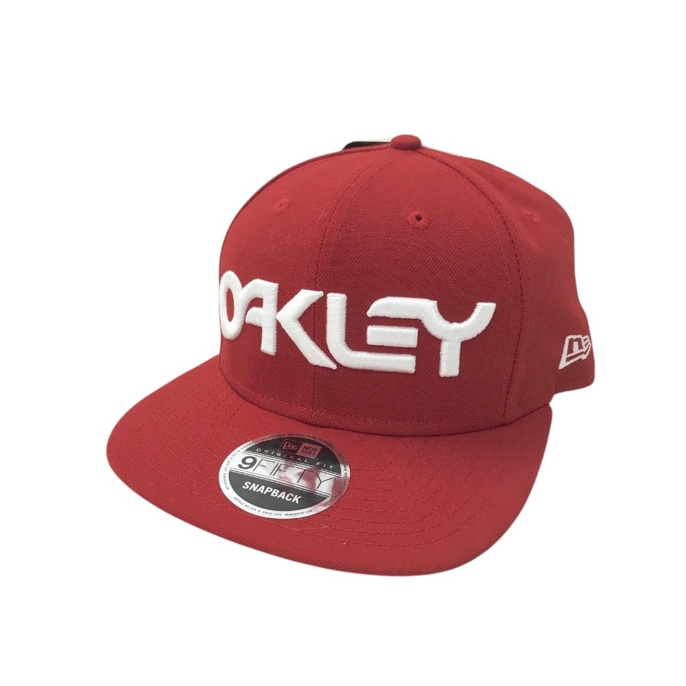 OAKLEY オークリー ×NEW ERA フラットキャップ  レッド系 ONE SIZE [240101359181] ゴルフウェア ストスト