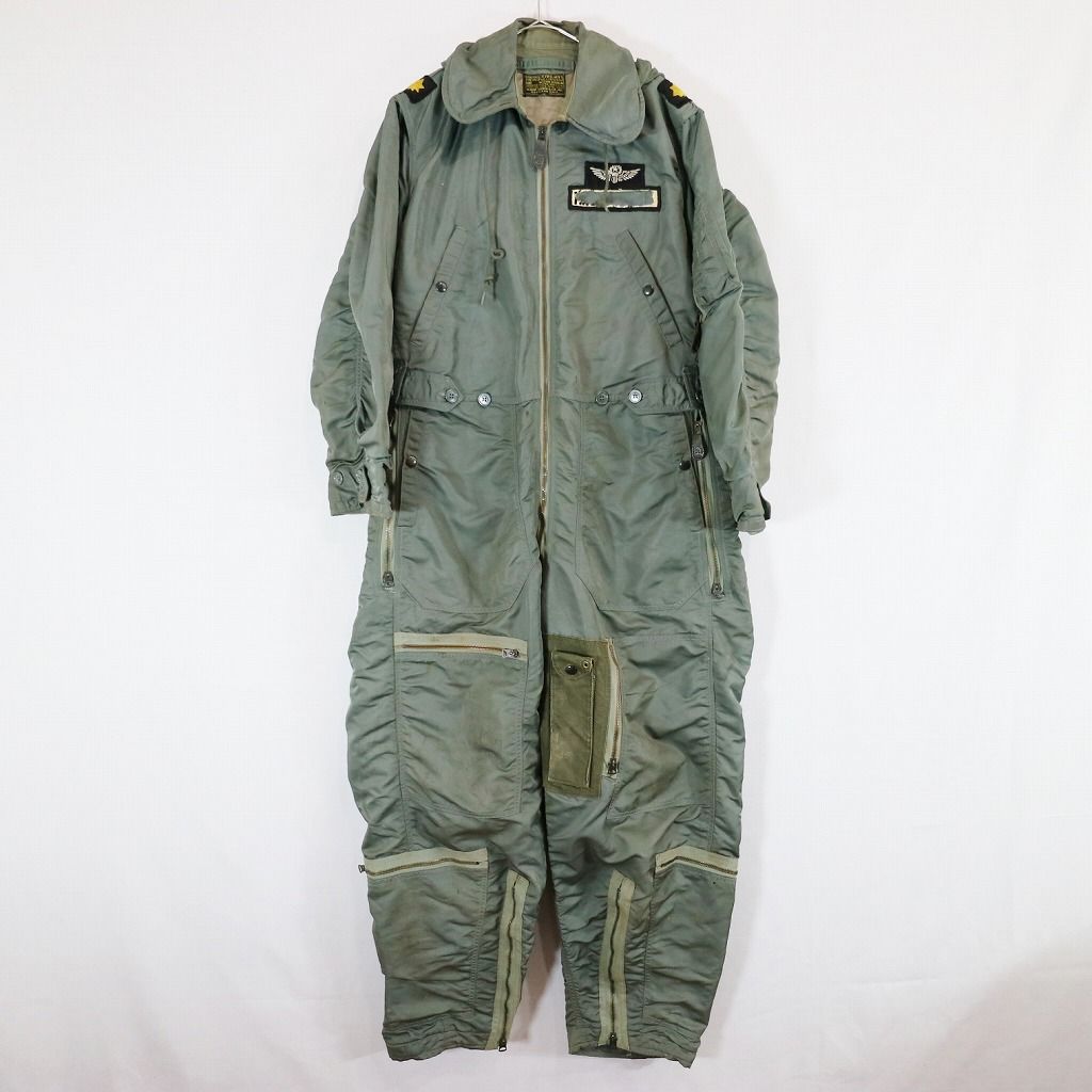 60年代 米軍実物 U.S.AIRFORCE CWU-1/P ミリタリージャケット 防寒 防風 セージグリーン (メンズ MEDIUM  REGULAR) 中古 古着 N5660