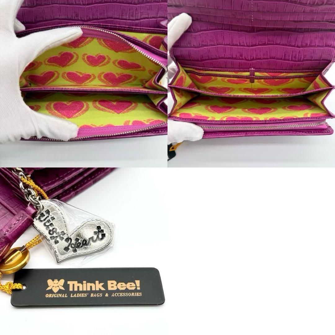 【新品未使用】Think Bee! クリムトスペシャル 長財布 クロコ型押し 新品未使用】Think Bee! クリムトスペシャル 長財布 クロコ型