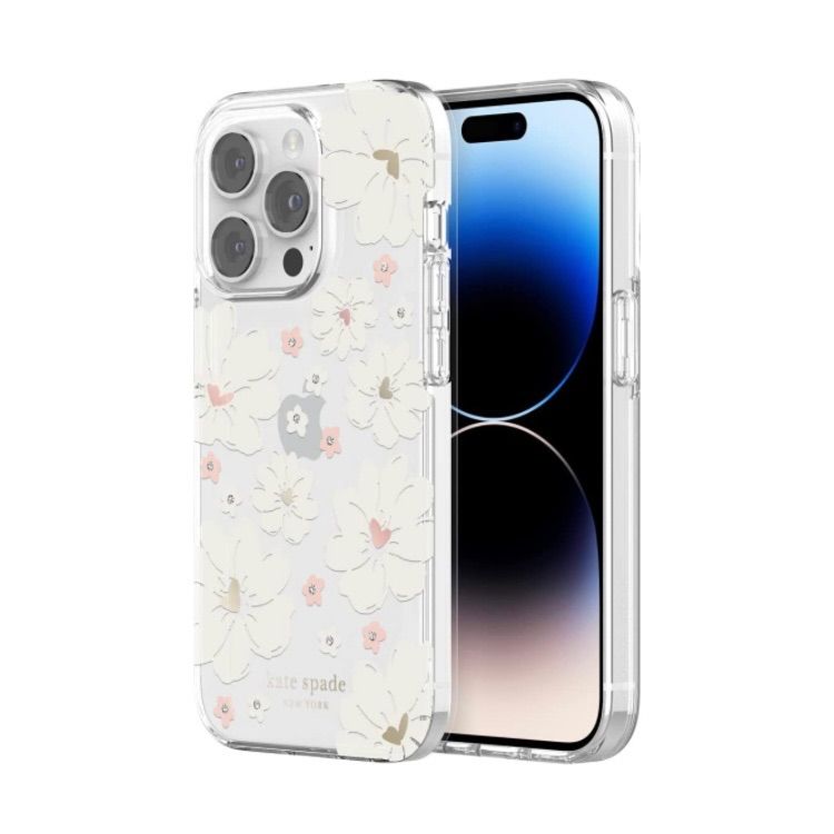 新品⭐︎クリーム牡丹 iPhone14シリーズ おしゃれ kate spade