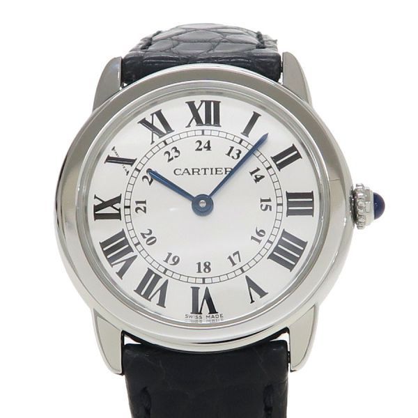 カルティエ ロンドソロSM 29mm W6700155 レディース 腕時計【Aランク  