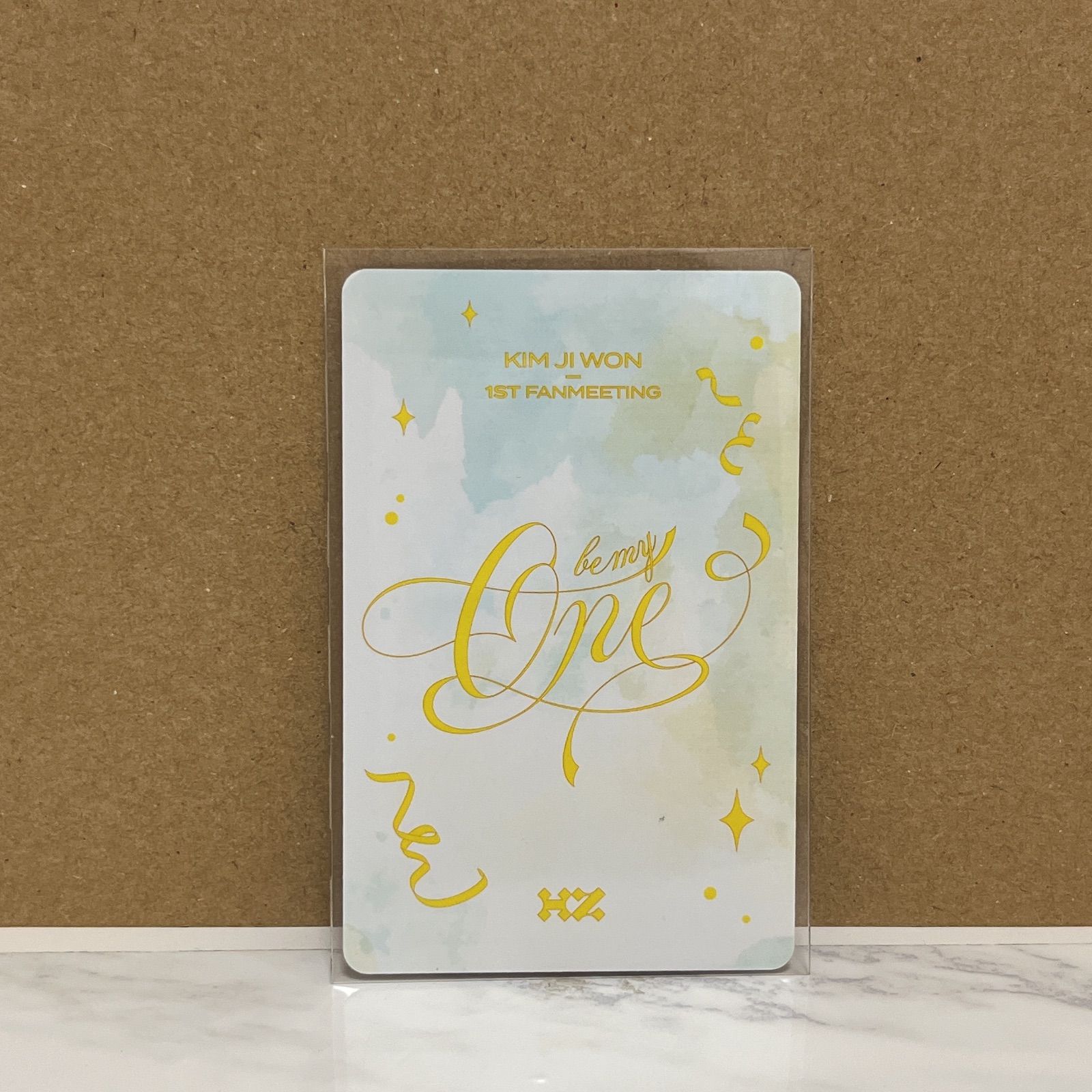 キムジウォン KIM JI WON 1ST FANMEETING BE MY ONE OFFICIAL MD  1st ペンミ MD  フォトカードトレカ　8番