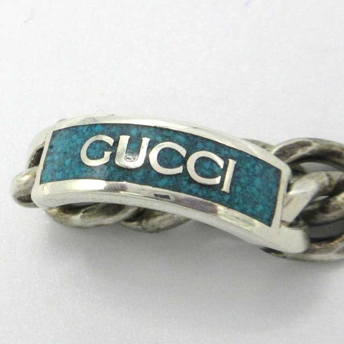 グッチ リング GUCCI ロゴエナメルプレート シルバー925 678711