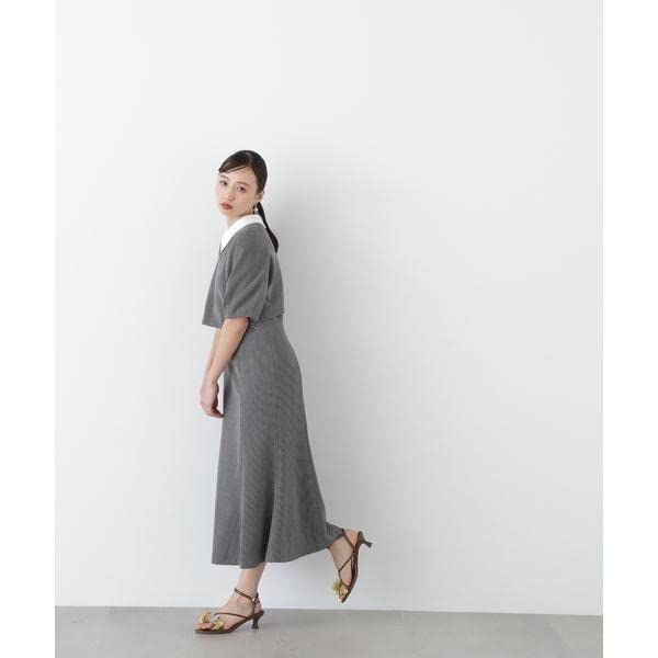  ジル バイ ジルスチュアート カジュアルドレス 先行予約 中旬- 下旬入荷予定 フロントスリットエリツキレイヤードワンピース レディース ベージュ その他 フェイスケア