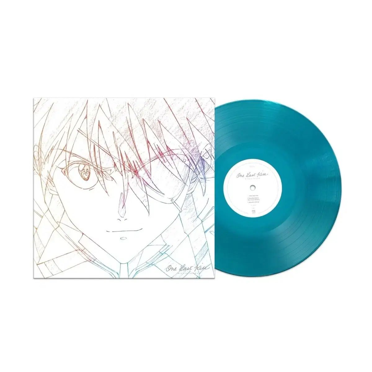 ご購入へようこそ！！ エヴァンゲリオン LP 宇多田 ヒカル one last kiss クリスタル 青