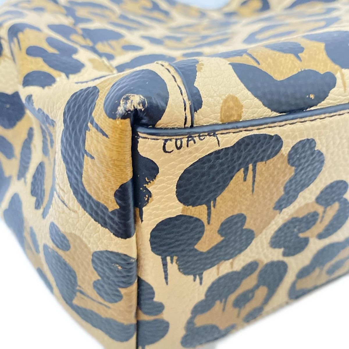極美品 コーチ COACH 2way ハンドバッグ レザー レオパード ベージュ 楽天市場】【バッグ】COACH コーチ レオパード柄 ハンドバッグ