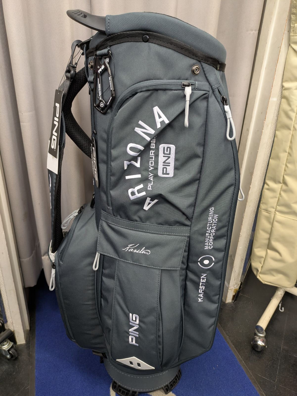 PING キャディバッグ グレー PING キャディバッグ ピン ワンポケット サステナブル グレー CB-P2302