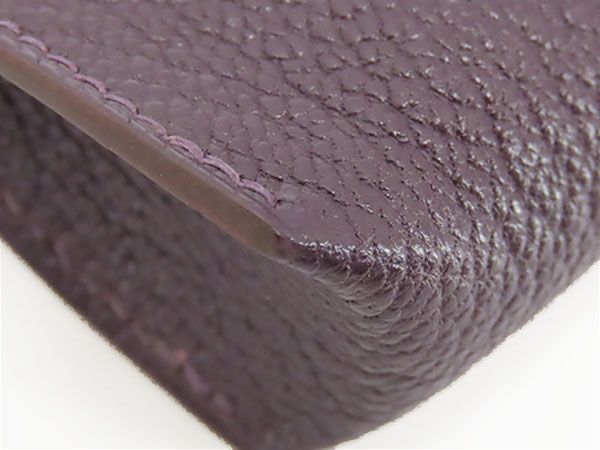 HERMES - 未使用 エルメス  ピッコロ ペンケース ペンポーチ 小物入れ ダークパープル シェーブル  □J 未使用】エルメス HERMES ピッコロ ペンケース ペンポーチ 小物