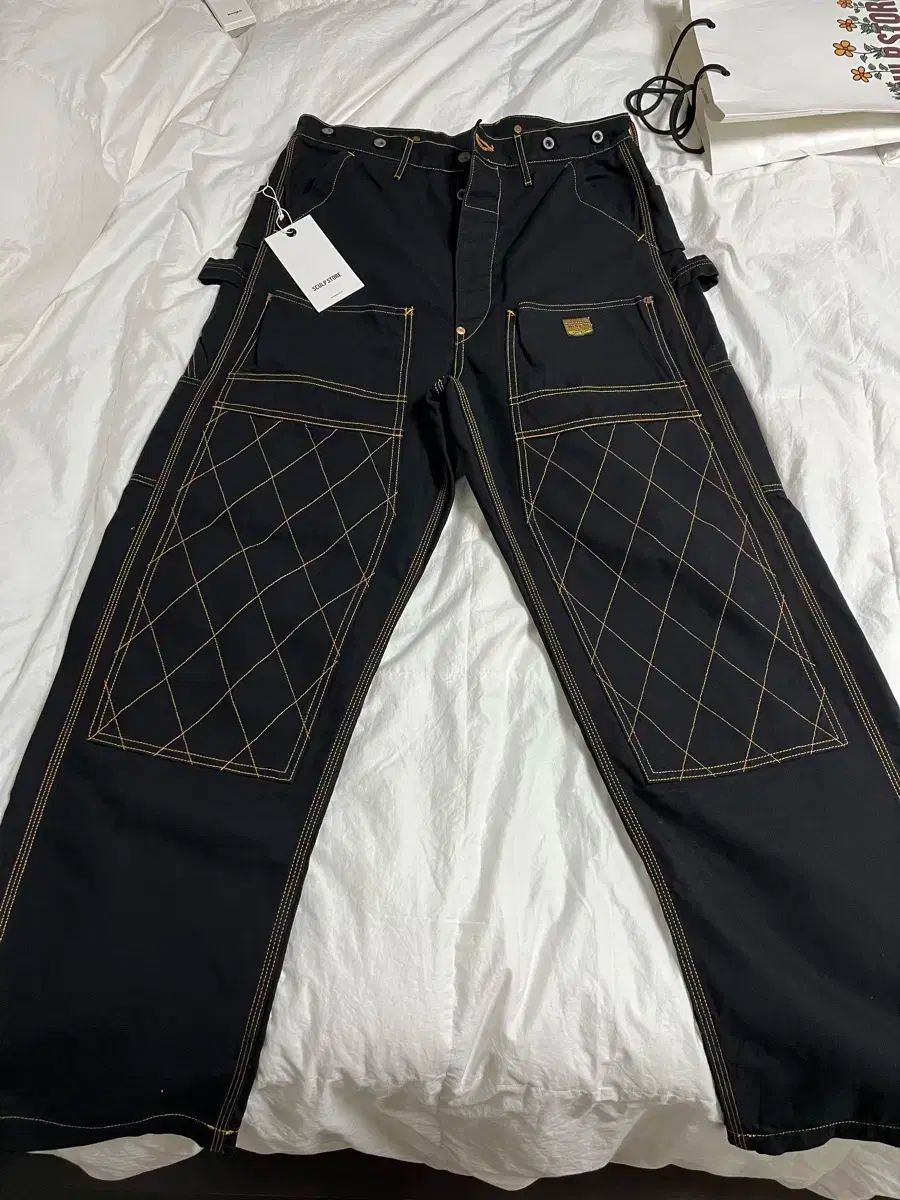最終値下げ　KAPITAL 黒 薄ランバーパンツ　BLACK 0サイズ 雷市場（ポンジャン）商品韓国直送】KAPITAL(キャピタル) ランバー