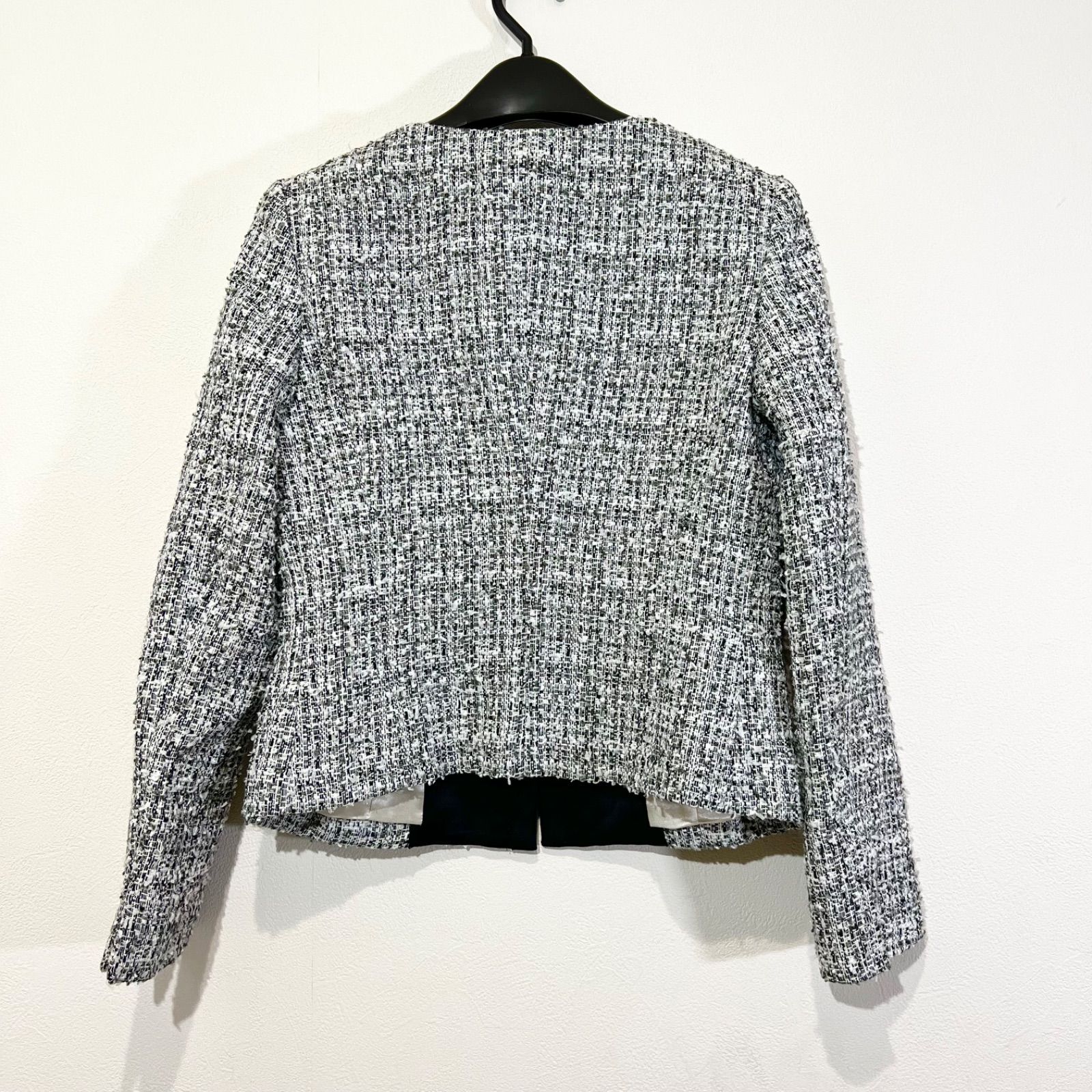 untitled ジャケット z85 UNTITLED アンタイトル ノーカラー ツイード ジャケット