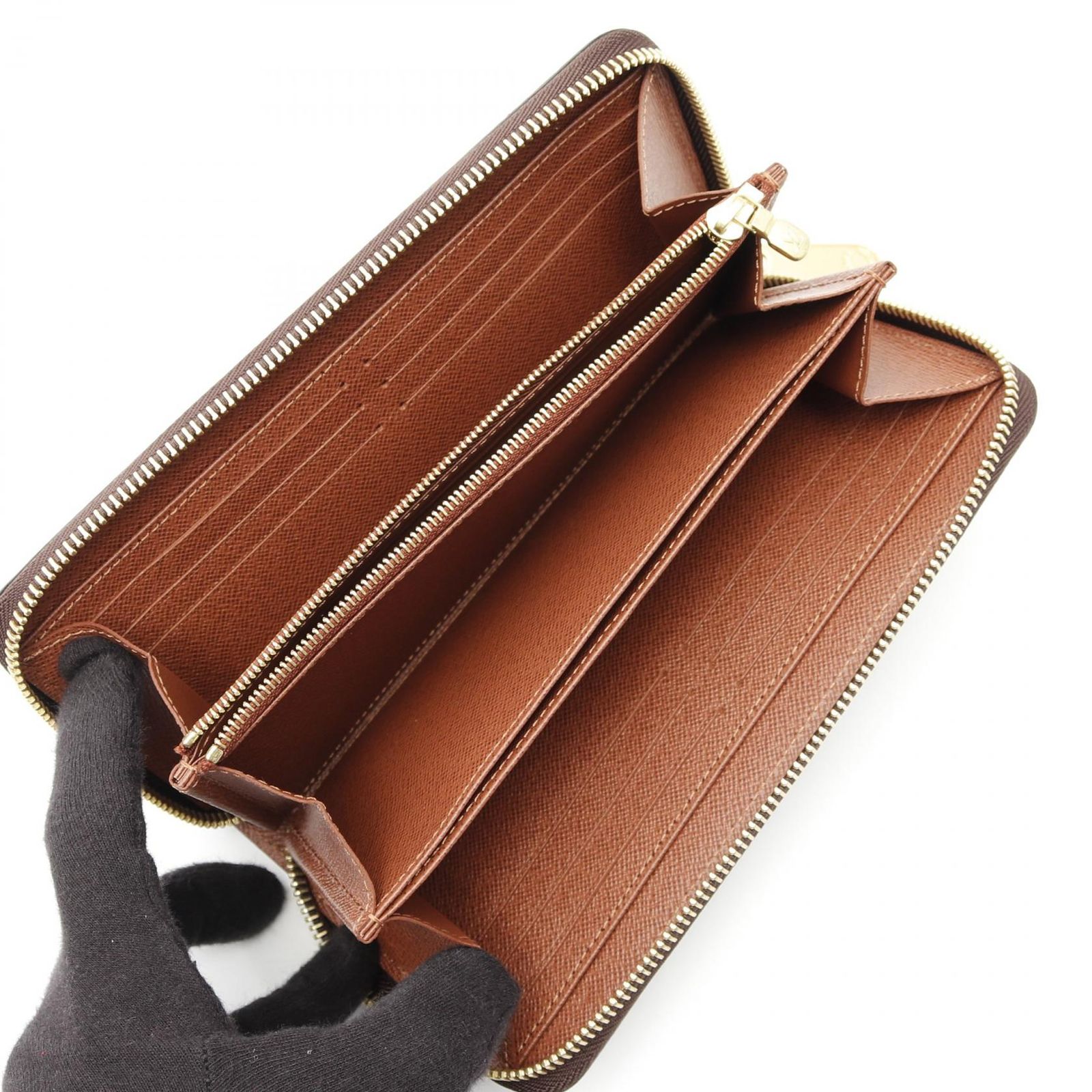 【極美品】ルイヴィトン ジッピーウォレット モノグラム 長財布 茶色 極美品】ルイヴィトンジッピーウォレットモノグラム長財布茶色