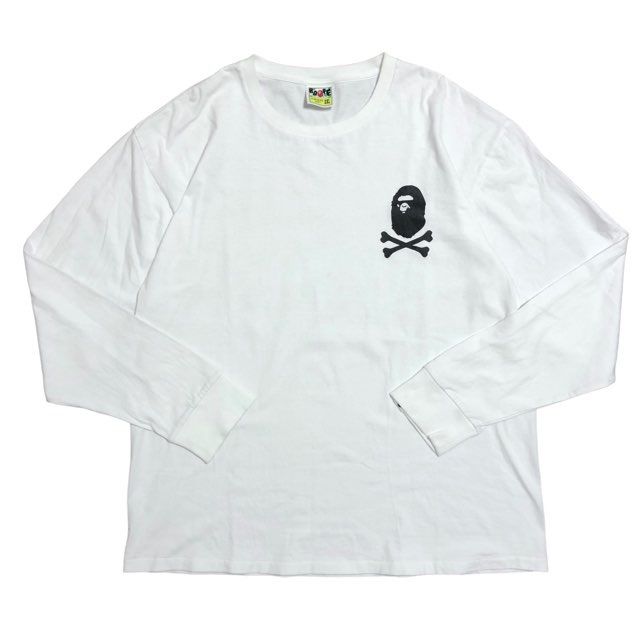A BATHING APE アベイシングエイプ BAPE ベイプ ロンT 長袖 ホワイト 