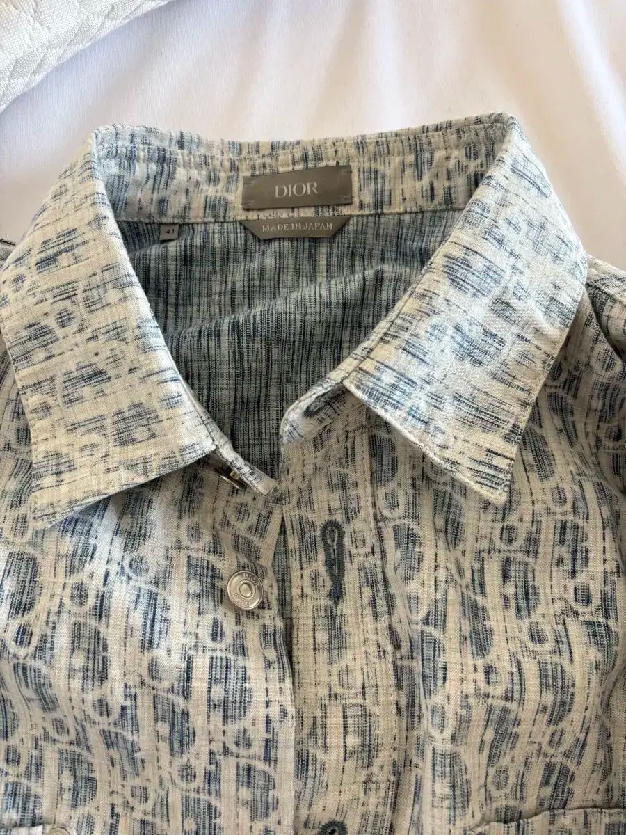 41 ディオール オブリーク カスリ デニムシャツ