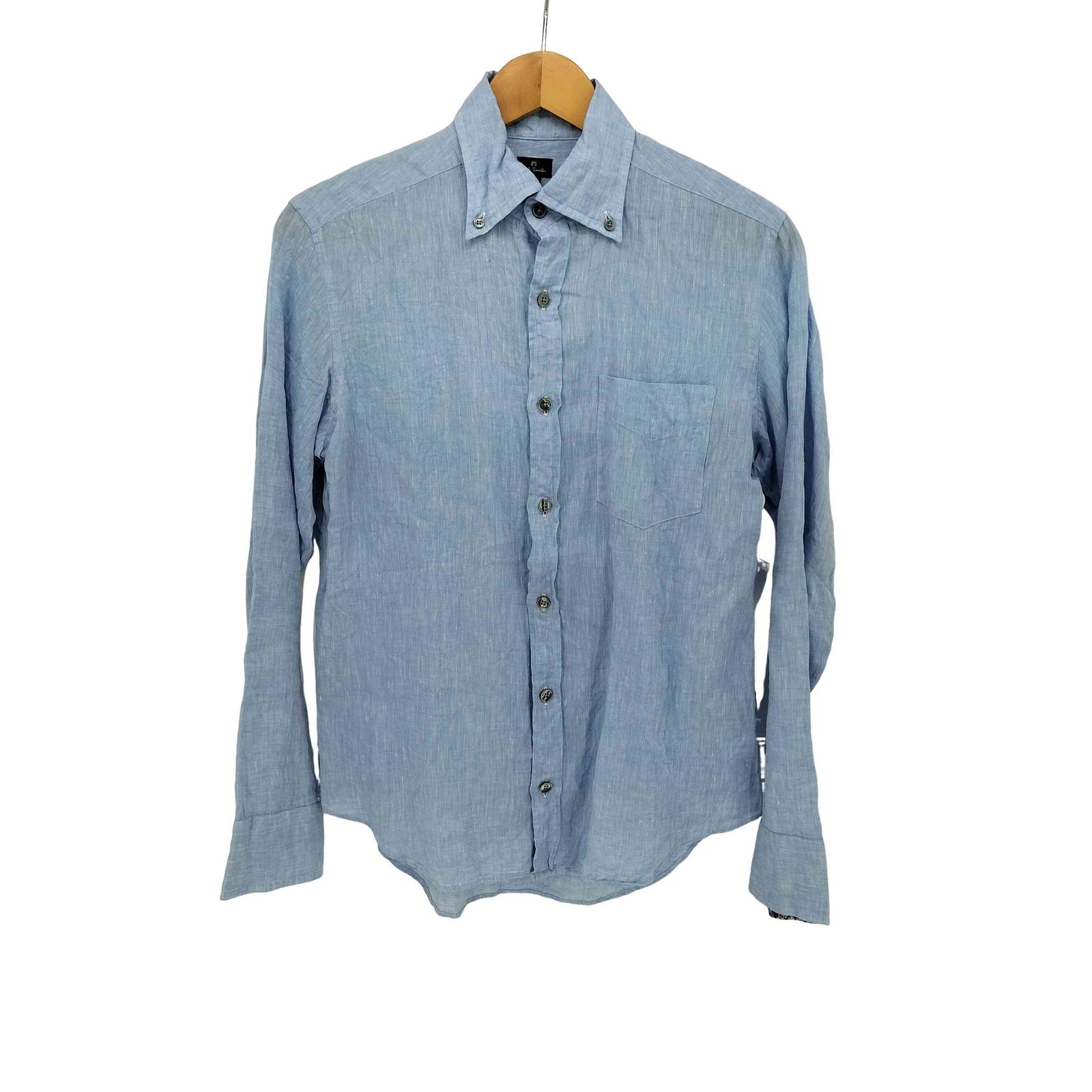 ポールスミス Paul Smith 袖フラワープリント リネン L/S ボタン