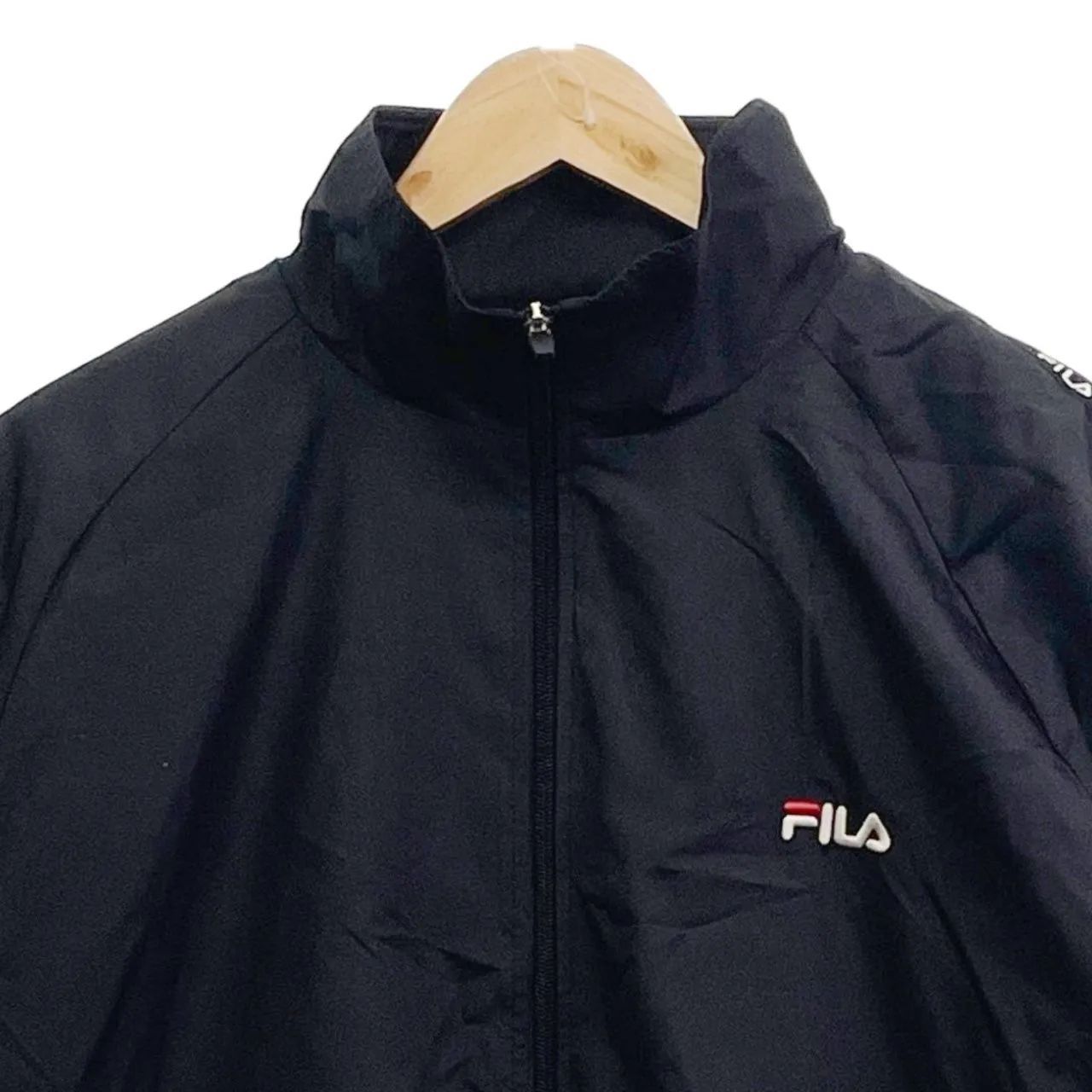 美品】 FILA フィラ ジャンパー ブルゾン レディース Lサイズ ブラック