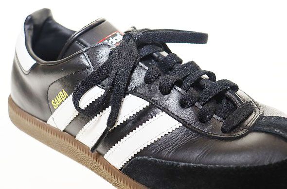 アディダス adidas SAMBA LEATHER BLACK 24.5cm 019000 サンバ 黒 白 ブラック レザー ガム  ローカット【ブランド古着ベクトル】【中古】240905 - メルカリ