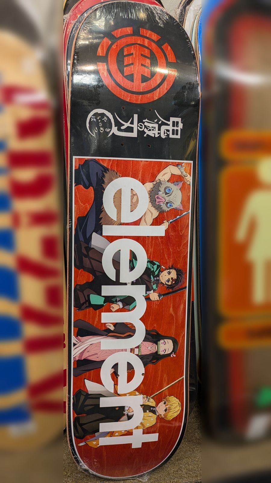 新品 未使用品】ELEMENT エレメント 鬼滅の刃 コラボ スケートボード
