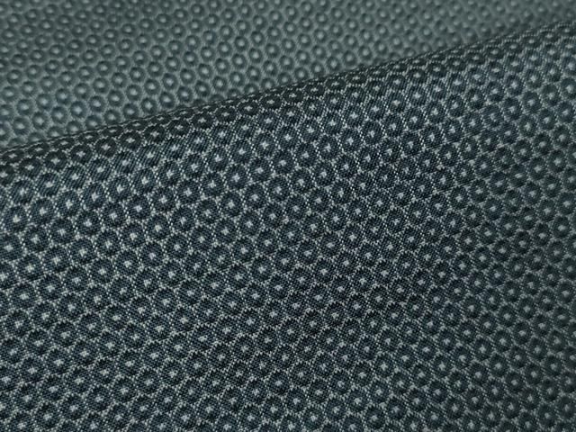 平和屋本店□極上 男性 本場大島紬 アンサンブル 長羽織 亀甲柄 羽裏