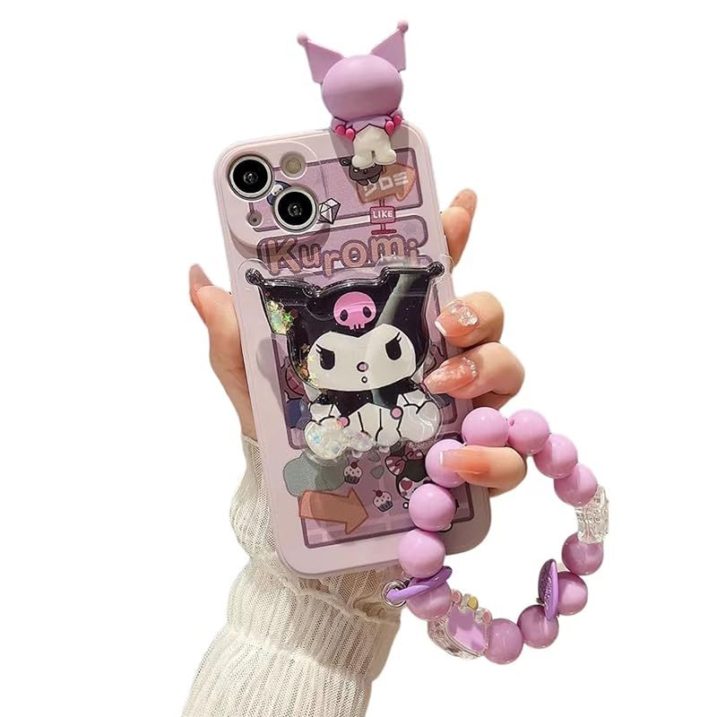 新品　LYLIDIA クロミ 互換品 Phone14Plus 用 スマホケース クロミ シリコーン 互換品 Phone 14Plus ケース ソフトケース 互換品 アイフオン14Plus 用 クロミ ブレスレットとブラケット付きバンパー レ